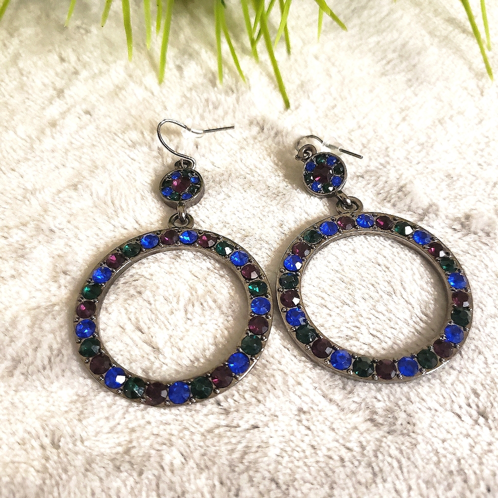 Jewel Drop Dangle Earrings